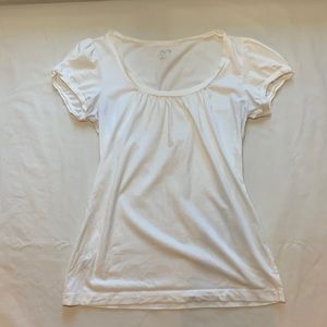 white coquette top